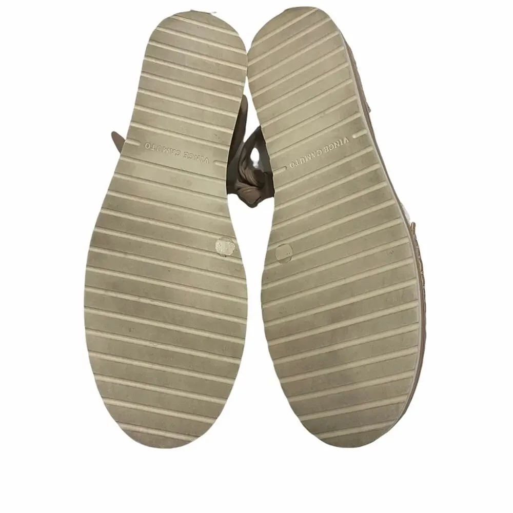 Vince Camuto Binadee Espadrille Ankle Tie Platform Leather Size 9.5